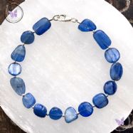 Blue Kyanite Pebble Bracelet